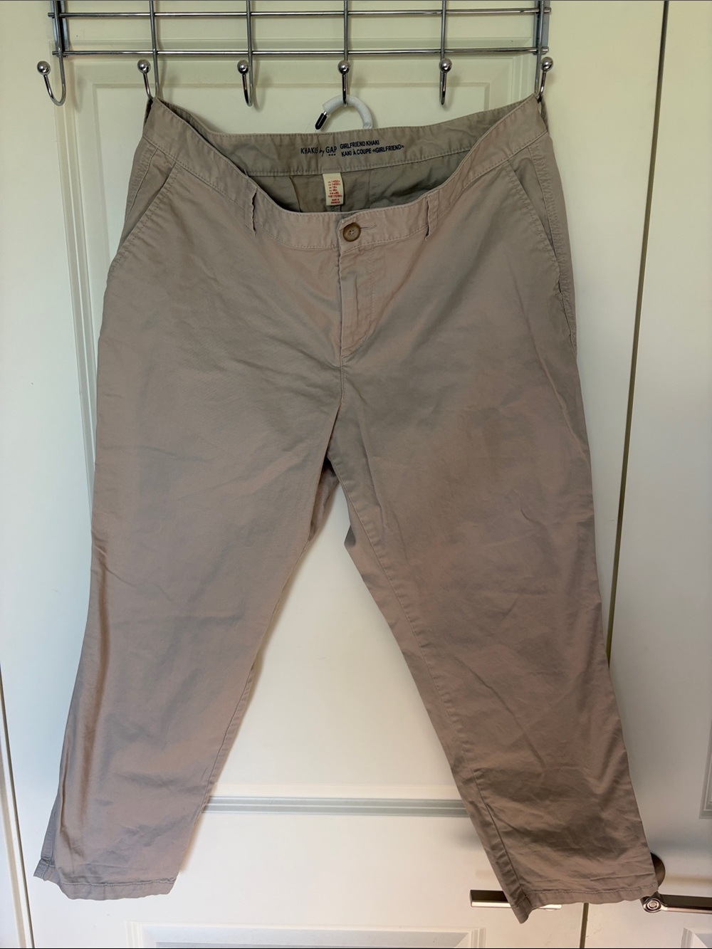 GAP Women's Ankle Crop Pants in Light Khaki